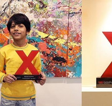8-year-old Becomes the Youngest Indian to Deliver TEDx Talk. Spoke about importance of freedom to explore and creativity.