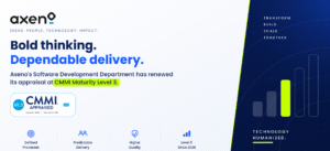 Axeno Consulting’s Software Development Department Renews Its CMMI Maturity Level 3 Appraisal